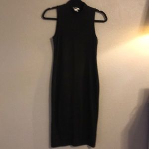 Sleeveless mock turtleneck dress